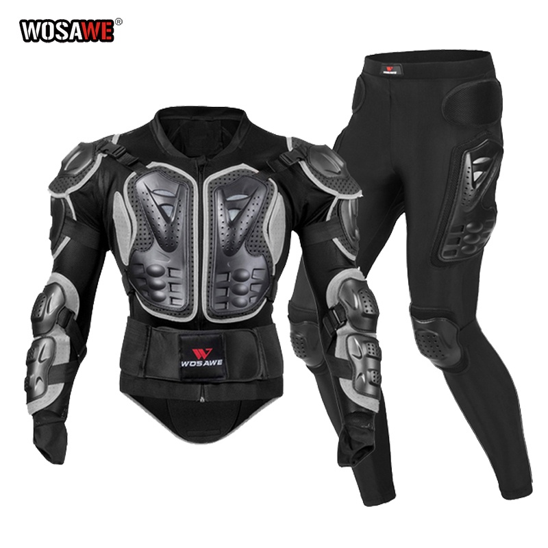 ผลิตภัณฑ์อย่างเป็นทางการWOSAWE Windproof Motorcycle Racing Suit Protection Riding Motocross Jacket GHOST RACING Motorcyc