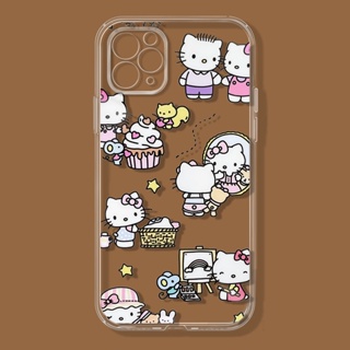 Shopping Kitty เคสไอโฟน iPhone Xr Xs X max 12 14 pro โปร่ง เคส 13 11 pro max iPhone 8plus cover นิ่ม 7plus 7 8 se2020