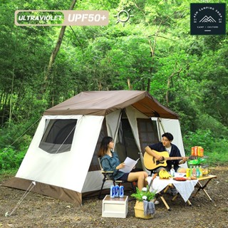 Cabin Tent เต็นท์เคบิ้น ขนาด 4-5 คน กันแดด กันฝนได้ดี เต็นท์ทรงบ้าน