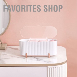 Favorites Shop Cosmetic Storage Box Transparent Cover Dustproof Partition PP PS Flexible Dividers Skin Care Organizer