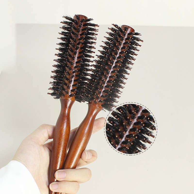 [พร้อมส่ง] หวีไม้ หวีไดร์ จัดแต่งทรงผม ม้วนผม ทำลอน