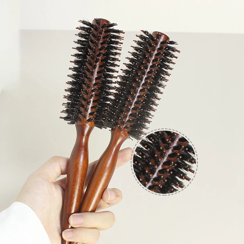 [พร้อมส่ง] หวีไม้ หวีไดร์ จัดแต่งทรงผม ม้วนผม ทำลอน