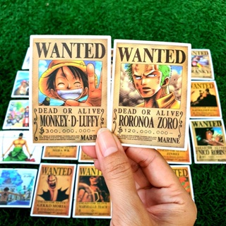 สติ๊กเกอร์ โปสเตอร์จิ๋ว ลูฟี่ วันพีซ One Piece ติดแน่น กันน้ำ ติดตกแต่งของใช้ (25 ชิ้น) sticker