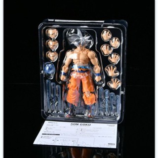โมเดลตุ๊กตา Dragon Ball SHF ผมสีเงิน สีขาว