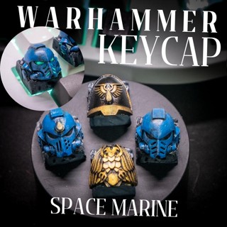 ส่งฟรี Artisan keycap  Warhammer space marine