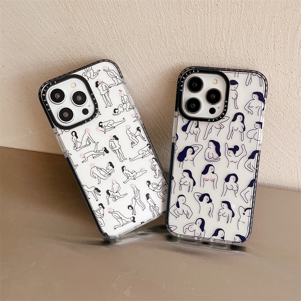 สําหรับiphone 16 15 14 Pro Max SEXหญิงและชายคู่กรณีiPhone 12 13 Pro Max X/XR/Xs Max Soft TPUสําหรับiPhone 11 ClearกันกระแทกiPhone 12 13 Mini
