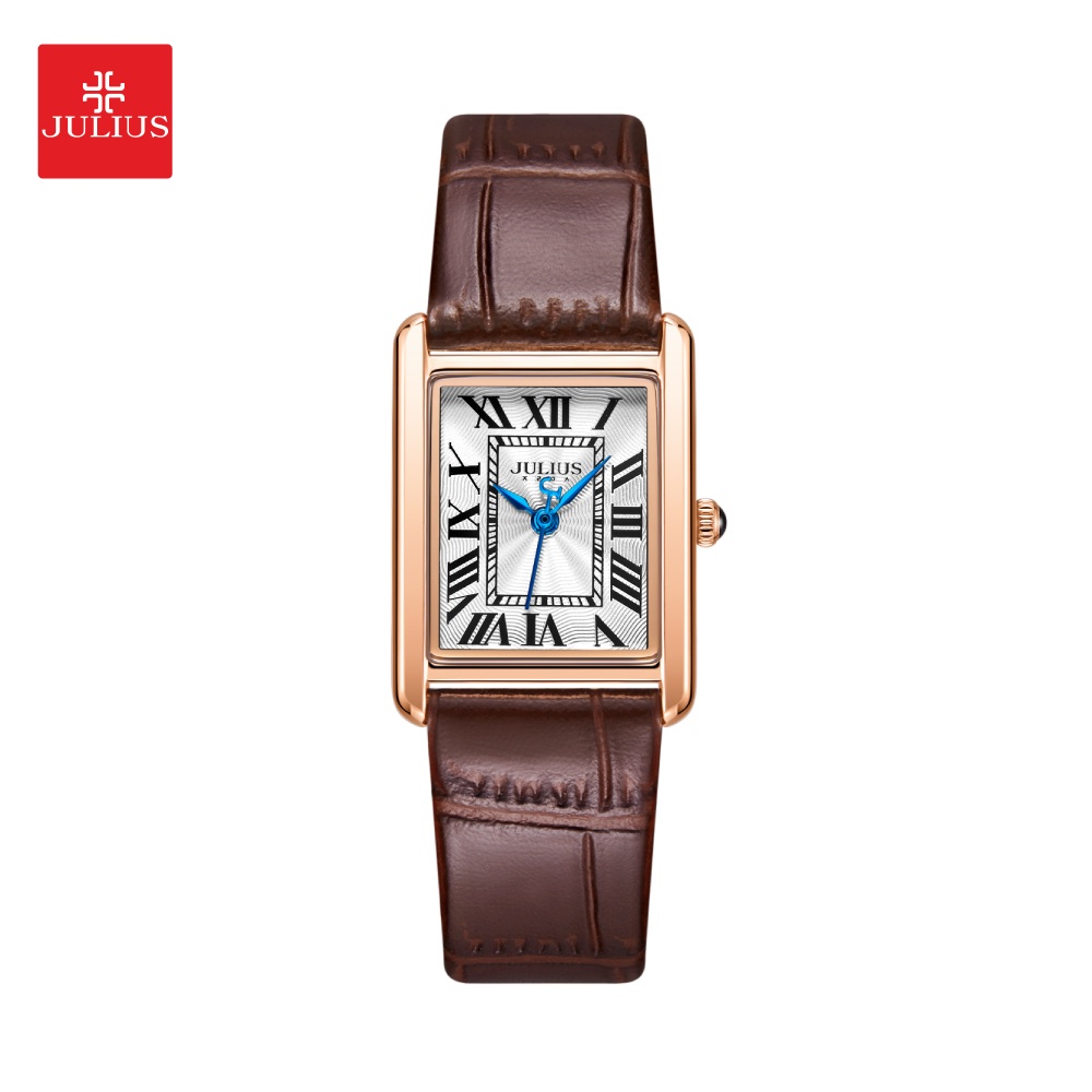 JULIUS นาฬิกาข้อมือผู้หญิง เรียบหรูคลาสสิก หน้าปัดลายศิลป์ดูแพง Collection Classic Luxe รุ่น JA-1338