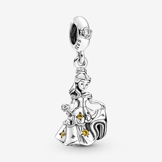 Pandora จี้เงิน 925 รูปนักบัลเล่ต์ Bella จากดิสนีย์เรื่อง Beauty and the Beast เครื่องประดับ สําหรับผู้หญิง w1022