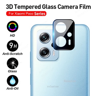 3D Camera Lens Protector For Xiaomi Poco M4 M3 X4 X3 Pro NFC GT M5 F3 F4 X4GT M4Pro X3GT X4NFC 5G 4G Full Cover Back Camera Lens Glass Rear Camera Screen Protective Film