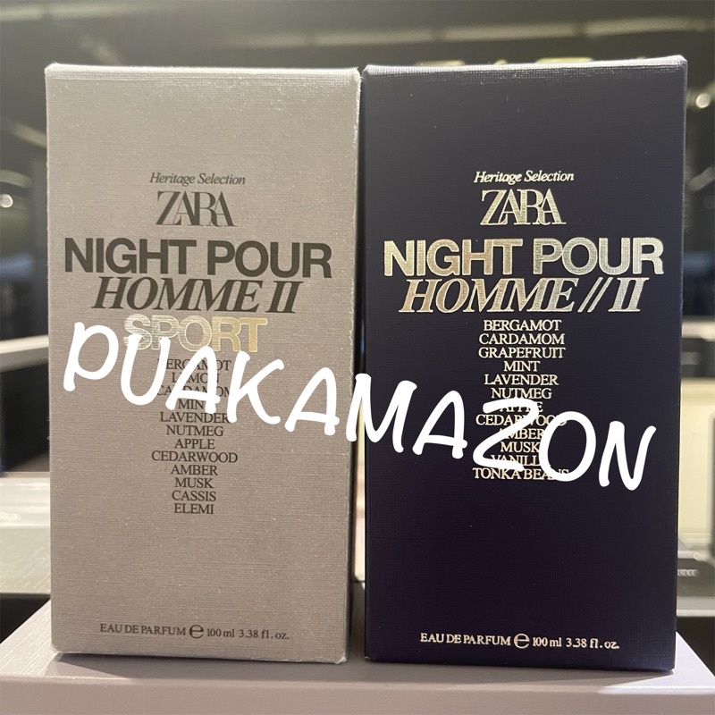 zara น้ำหอมชาย night pour homme i ii iii  edp ซาร่า sport summer winter