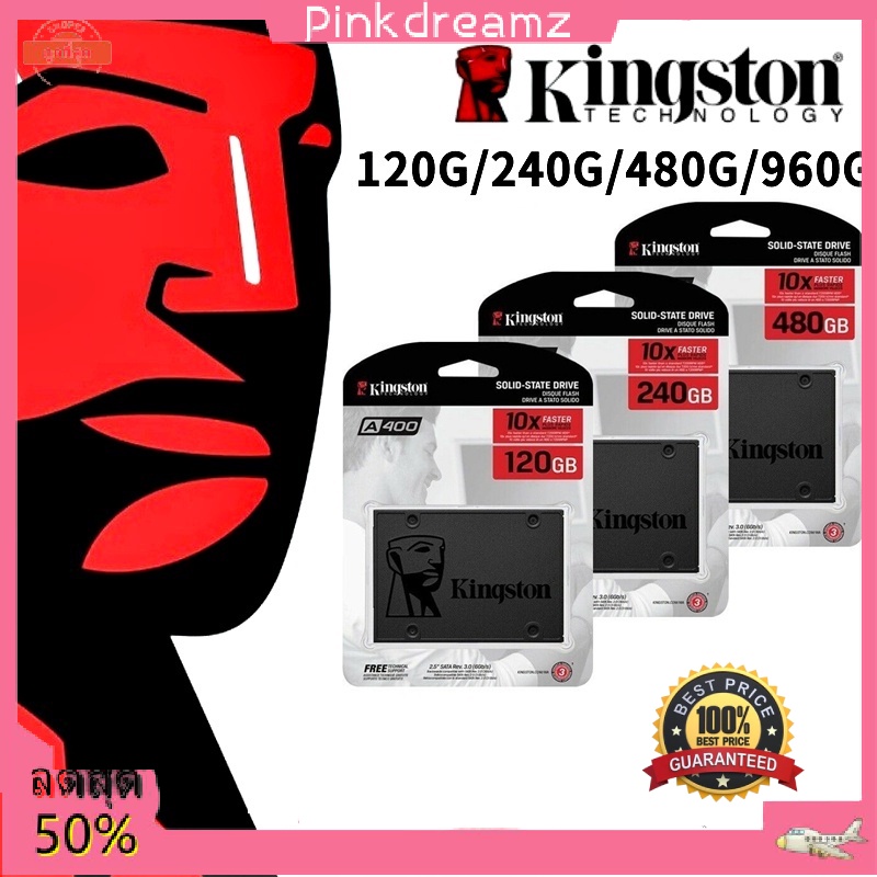 Kingston 480GB SSD โซลิดสเตทไดรฟ์อินเทอร์เฟซ SATA3.0 A400 series ssd ...