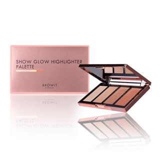 Browit Show Glow Highlighter Palette 4g x 4Colors (84113) โชว์ โกลว์ ไฮไลท์เตอร์ พาเลท