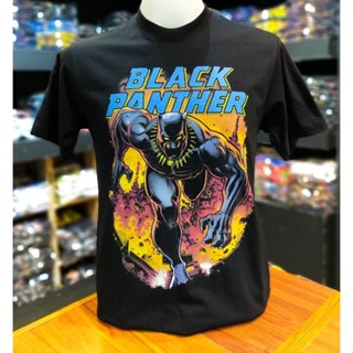 เสื้อยืดMarvel_ลิขสิทธิ์แท้ลายBlackPantherสีดำ(mvx-028)