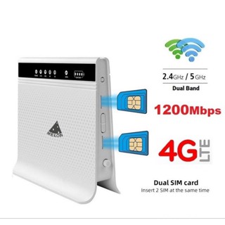 4G Dual Sim 1200Mbps Dual-Band 2.4G+5G, 8 External+Internal Intelligent High-Performance