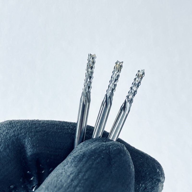 ดอกแกะสลัก กัด ตัด Endmill Carbide คาร์ไบด์ บิด (แกน3.2mm.) 5ขนาด ขนาด0.9-1.5-2-2.5-3 mm.ตรงปก