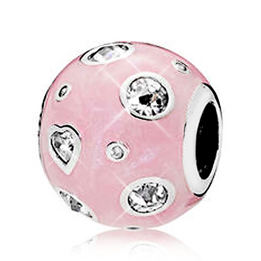 Dinglly แคลมป์ลูกปัด ทรงกลม สีเงิน สําหรับทําเครื่องประดับ DIY - รูปที่ 5