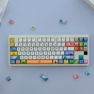 GMK Fancy Keycap, 129 คีย์ PBT Keycaps Cherry Profile DYE-SUB ส่วนบุคคล GMK Keycaps สำหรับแป้นพิมพ์แบบเครื่องกล