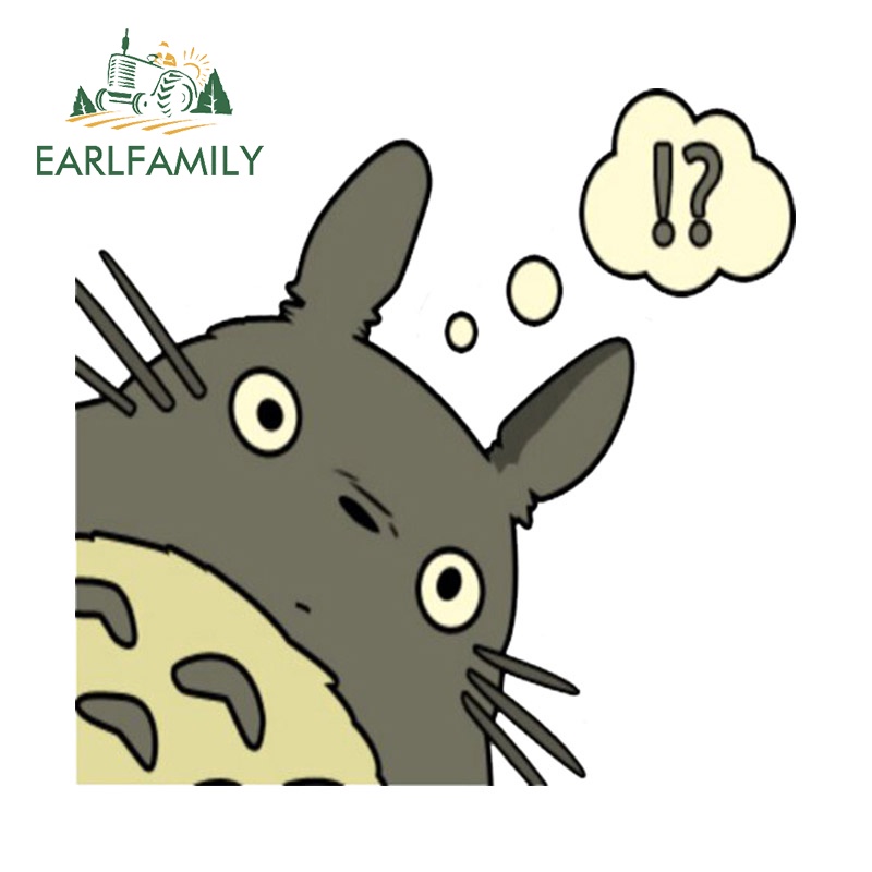 Stickers, Logos & Emblems 49 บาท Earlfamily สติกเกอร์ไวนิล ลายการ์ตูน Totoro น่ารัก กันน้ํา สําหรับติดตกแต่งหน้าต่างรถยนต์ DIY 13 ซม. x 12.6 ซม. Automobiles