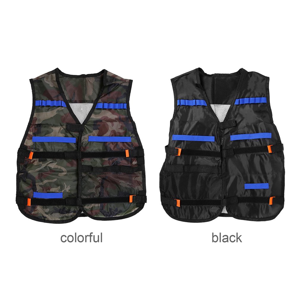 ชุดเสื้อกั๊กยุทธวิธีกลางแจ้ง สามารถปรับได้ สําหรับ Nerf N-strike Elite Games Hunting Vest
