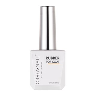 Rubber top coat OR•GA•NAIL  สำหรับเสริมหน้าเล็บฝังเปลือกหอย  (non-wipe) Organail สีทาเล็บเจล