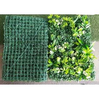 !ส่งเร็ว! สวนแนวตั้ง สำเร็จรูป สวนแนวตั้งปลอม หญ้าตีนเป็ด เทียม ขนาด40×60cm นำมาประกอบเป็นขนาดใหญ่ได้ ติดตั้งง่ายๆได้เอง