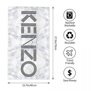 Kenzo (3) ผ้าขนหนู ทรงสี่เหลี่ยม ดูดซับน้ํา 70x40 ซม. สําหรับเล่นกีฬา ฟิตเนส โยคะ กลางแจ้ง