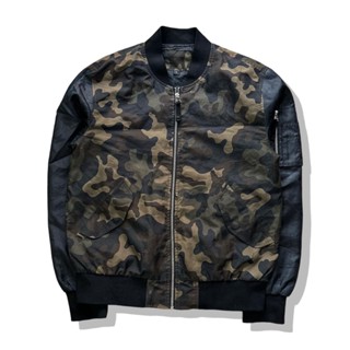 Camo Bomber Jacket รอบอก 43”