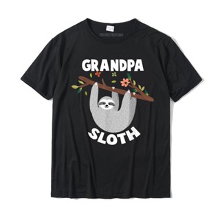 ขายดี!Grandpa Sloth เสื้อครอบครัว ลําลอง สําหรับผู้ชาย ผู้หญิง &amp;amp; เสื้อยืด ผ้าฝ้าย ขนาดใหญ่ สําหรับผู้ชาย#39; s เสื้อ