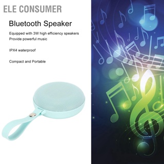 ELE Consumer Mini Bluetooth Speaker Clear IPX4 Waterproof Portable Outdoor Wireless for Smartphones Tablets