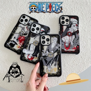 【One Piece &amp; Red】casetify Ins สไตล์ เคส iPhone 14 pro Max 13 pro iPhone X XR XS Max 12 11 pro Max Ins คู่ นิ่ม TPU ซิลิโคน กันกระแทก เคสใส