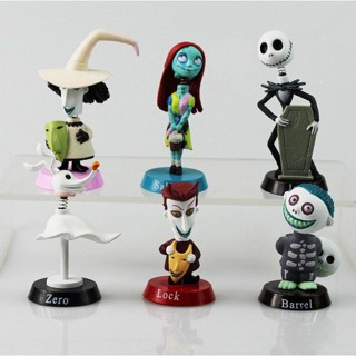 ฟิกเกอร์การ์ตูน Jack Skellington 6 ชิ้น