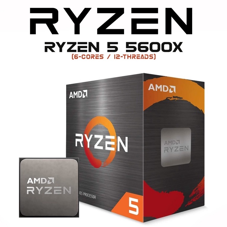 Plateau AMD Ryzen 5 5600X Pour Serveur - Lot De 12 Unités, Référence 100-00000065A