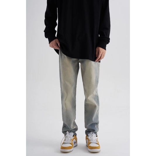 Spenzer.street | 🖤Denim jeans กางเกงยีนส์ทรงกระบอกเล็ก  เสื้อผ้าแฟชั่น สตรีท ยังโอม ฮิต 2022  มาใหม่