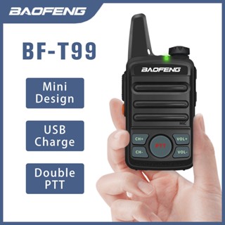 วิทยุสื่อสาคาถูก 5km【1 เครื่อง/2 เครื่อง】BF-T99 mini Walkie Tie UHF Mobile Transceiv Raios Comicacion วิทยุสาร