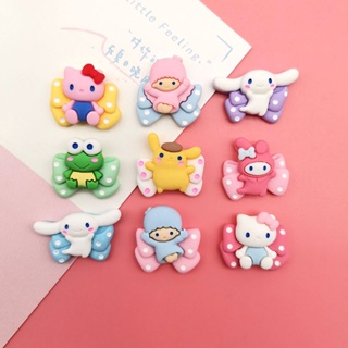 สติกเกอร์เรซิ่น ลายการ์ตูนสุนัข Cinnamon Melody Sanrio diy สําหรับติดตกแต่งตู้เย็น กิ๊บติดผม เคสโทรศัพท์