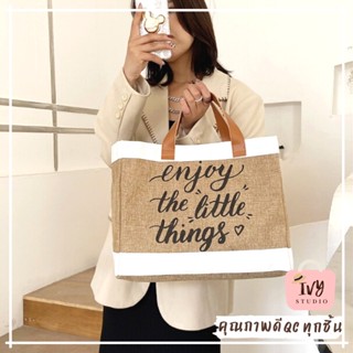 💗ivy กระเป๋าสาน Enjoy the little things (A244) กระเป๋าถือ กระเป๋าสะพายข้าง