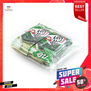 เถ้าแก่น้อย สาหร่ายอบ รสคลาสสิค 1.65 ก. แพ็ค 6 ซองTaokaenoi Roasted Seaweed Classic Flavor 1.65 g. Pack 6 sachets