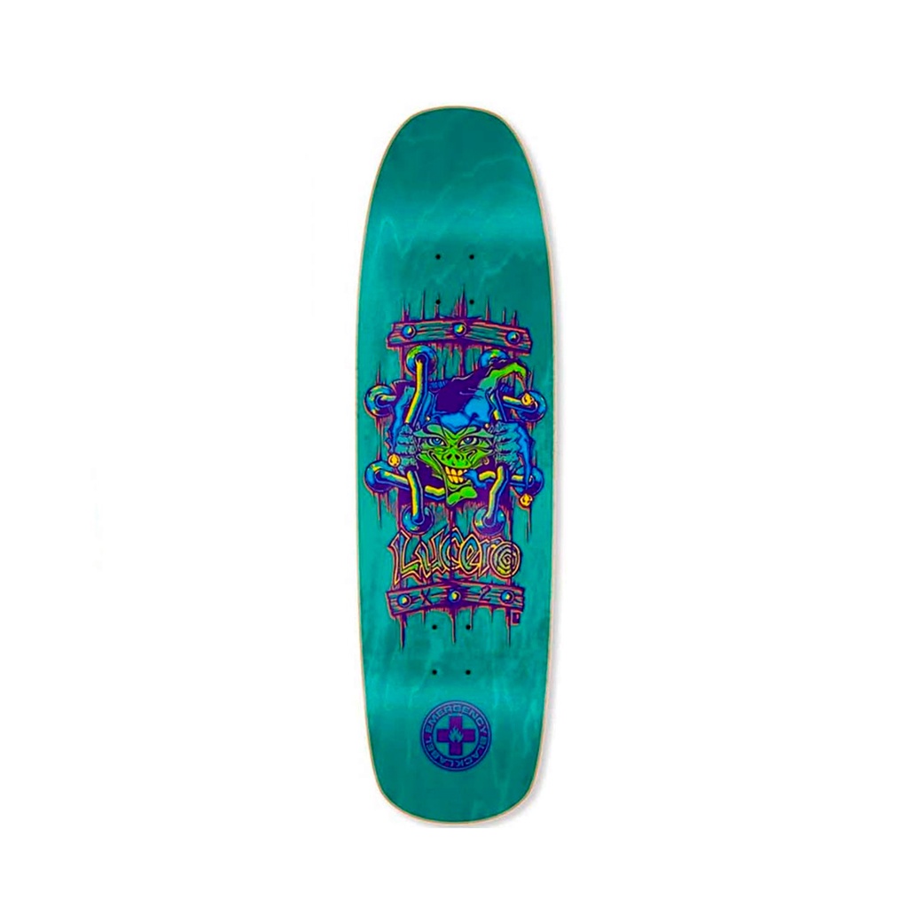 แผ่นสเก็ตบอร์ด Black Label LUCERO X-2 ″ Aqua Stain8.875 w14.7