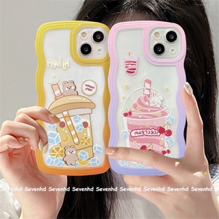 เคสโทรศัพท์มือถือ แบบนิ่ม ลายการ์ตูนหมี และกระต่าย สําหรับ iPhone 14 13 12 11 Pro Max Xs Max Xr X 7 8 6 6s Plus