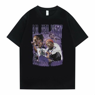 เสื้อเชิ้ตชาย แร็ปเปอร์ Lil Uzi Vert นิรันดร์ Atake Tshirt ผู้ชายสีดําสตรีทแวร์ผู้ชายวินเทจทีฤดูร้อนผู้ชายผู้หญิงฮิปฮอปข