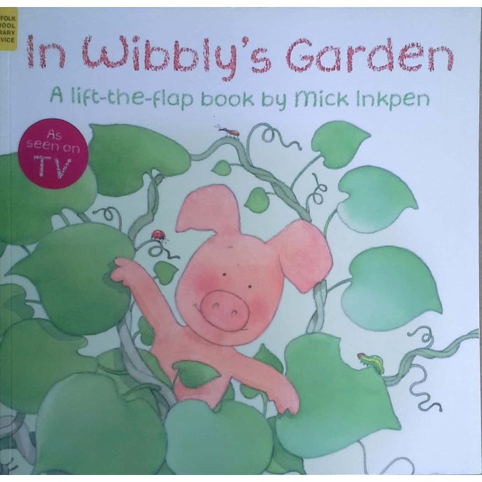 Lift-the-flap In Wibbly's Garden by Mick Inkpen หนังสือมือสอง  ปก่อ่อน นิทาน