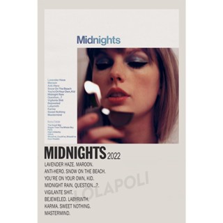 โปสเตอร์ Taylor Swift Album Midnights สําหรับตกแต่งบ้าน