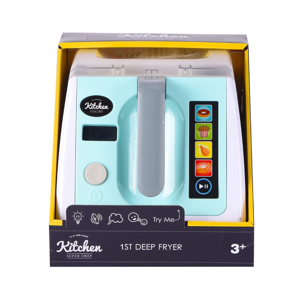 Wel-B x Infunbebe 1st Deep Fryer (หม้อทอดของเล่นเด็ก) - ของเล่นเด็ก ของเล่นจำลอง ตั้งเวลาได้