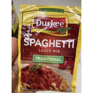 Durkee Spaghetti Sauce Mix Traditional 35 G. ซอสผงปรุงรส สำหรับทำ น้ำเกรวี่ ตรา เดอร์กี่ ( สปาเก็ตตี้ ซอสมิกซ์ )