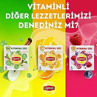 Lipton Fruit Tea with Vitamin C 18 pack 36 gr/ ชาลิปตัน วิตามินซี