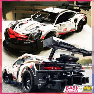 MOC/42096 Porsche 911 RSR บล็อคตัวต่อรถแข่ง 1000 RR F-150 ของเล่นสําหรับเด็กผู้ชาย