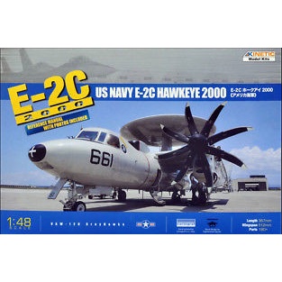 โมเดลเครื่องบินรบ Kinetic Model 1/48 KI-K48016 E-2C HAWKEYE 2000 US NAVY 8 BLADES