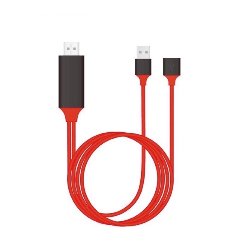 สาย HDMI 3in1HDMI Cable สายต่อจากมือถือเข้าทีวี Mobile Phone HDTV For iP/Android/Type-C Phone To HDT