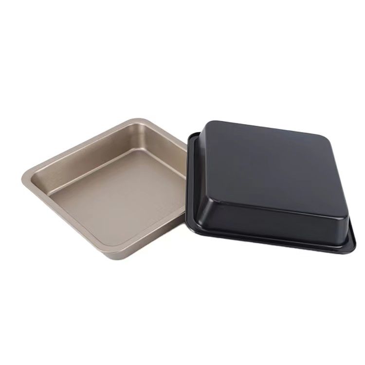 😊ถาดอบขนม ถาดอบขนมสี่เหลี่ยม 8x8 นิ้ว มีให้เลือก 2 สี ถาดอบเค้ก ถาดอบคุกกี้ ถาดอบบราวนี่ 9SYU I3ZE