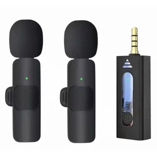 K35 อะแดปเตอร์ไมโครโฟนไร้สาย 3.5mm ขนาดเล็ก ตัดเสียงรบกวน